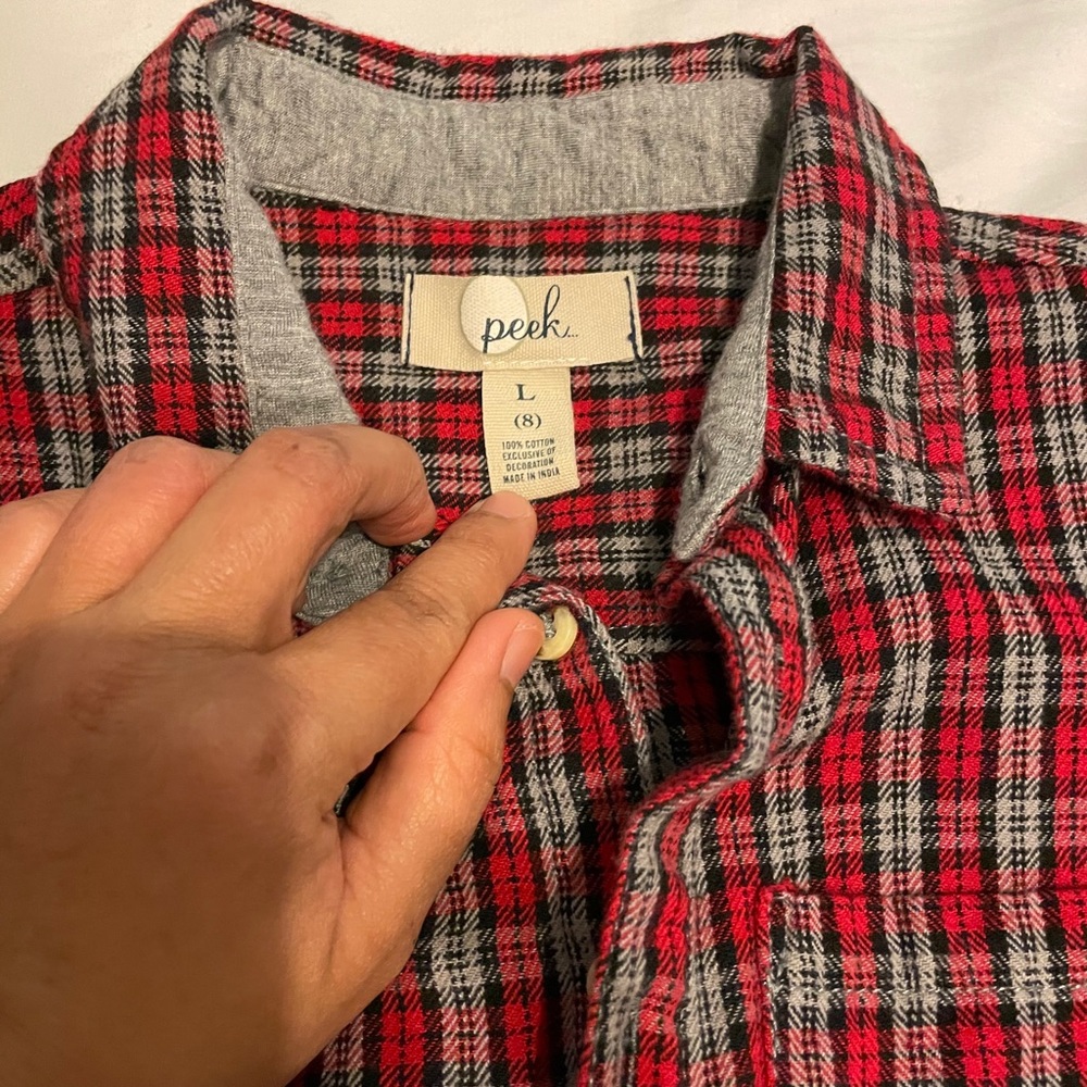 Plaid flannel shirt